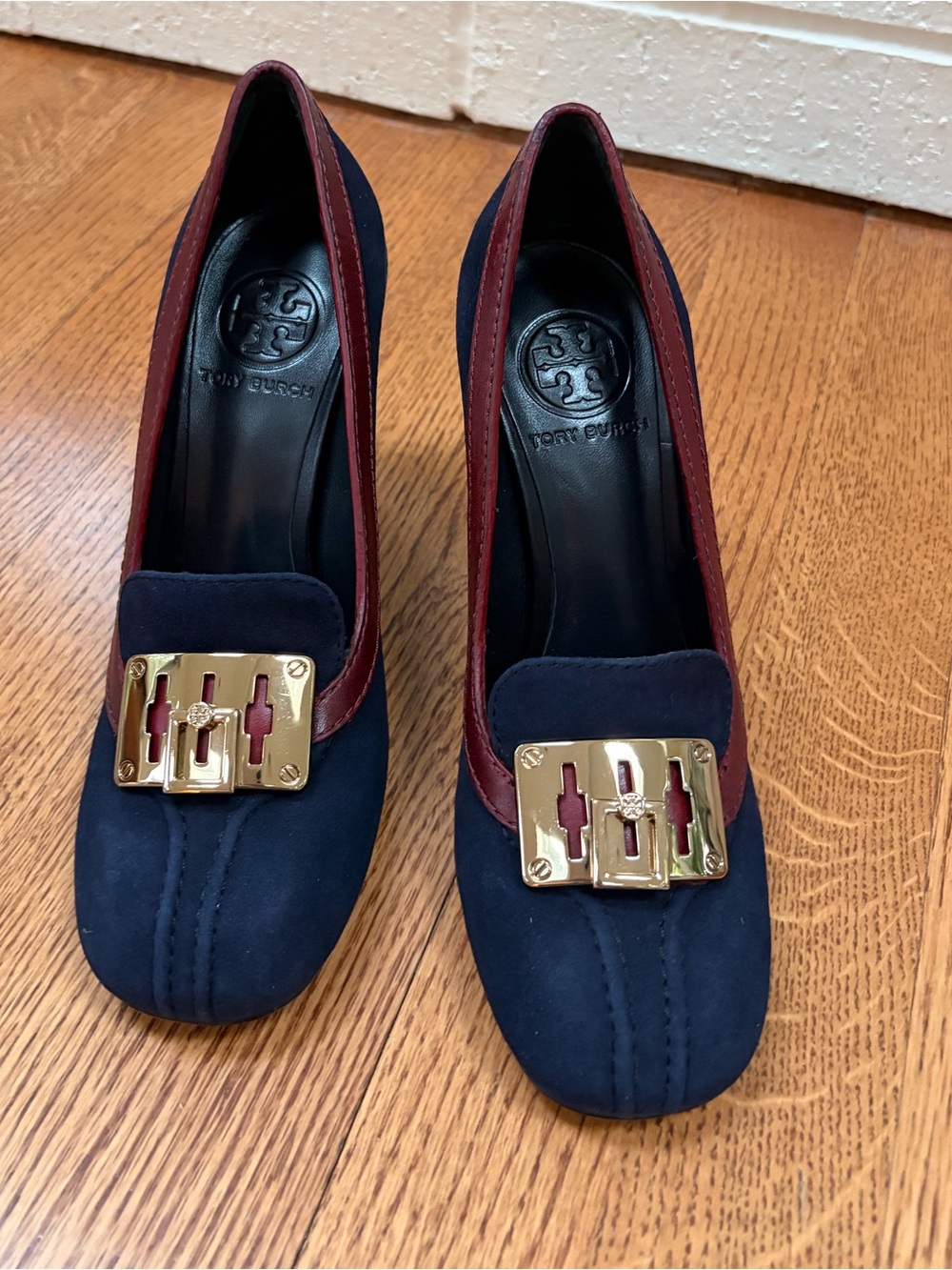 Tory Burch Howie Pump, Bordeaux Navy, 6